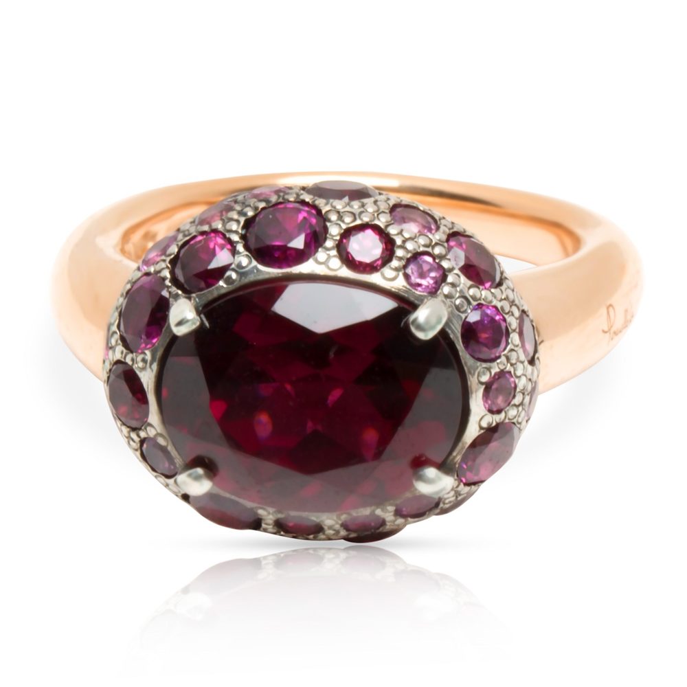 Pomellato Tabou Rhodolite Garnet Ring in 18KT Yellow Gold/Sterling Silver